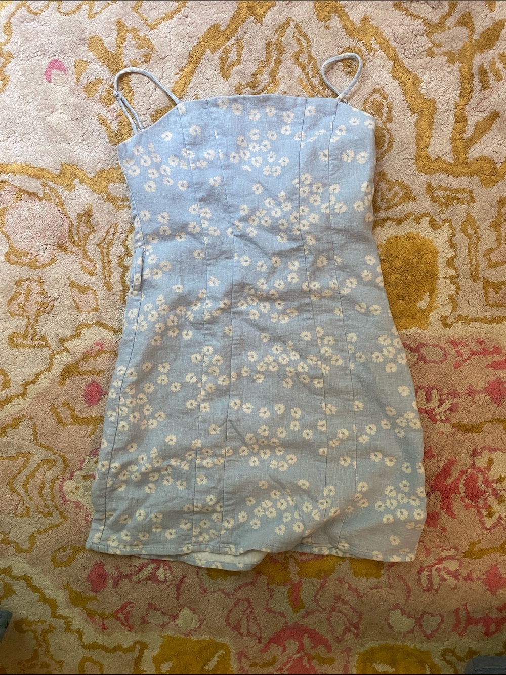 Light blue floral dress